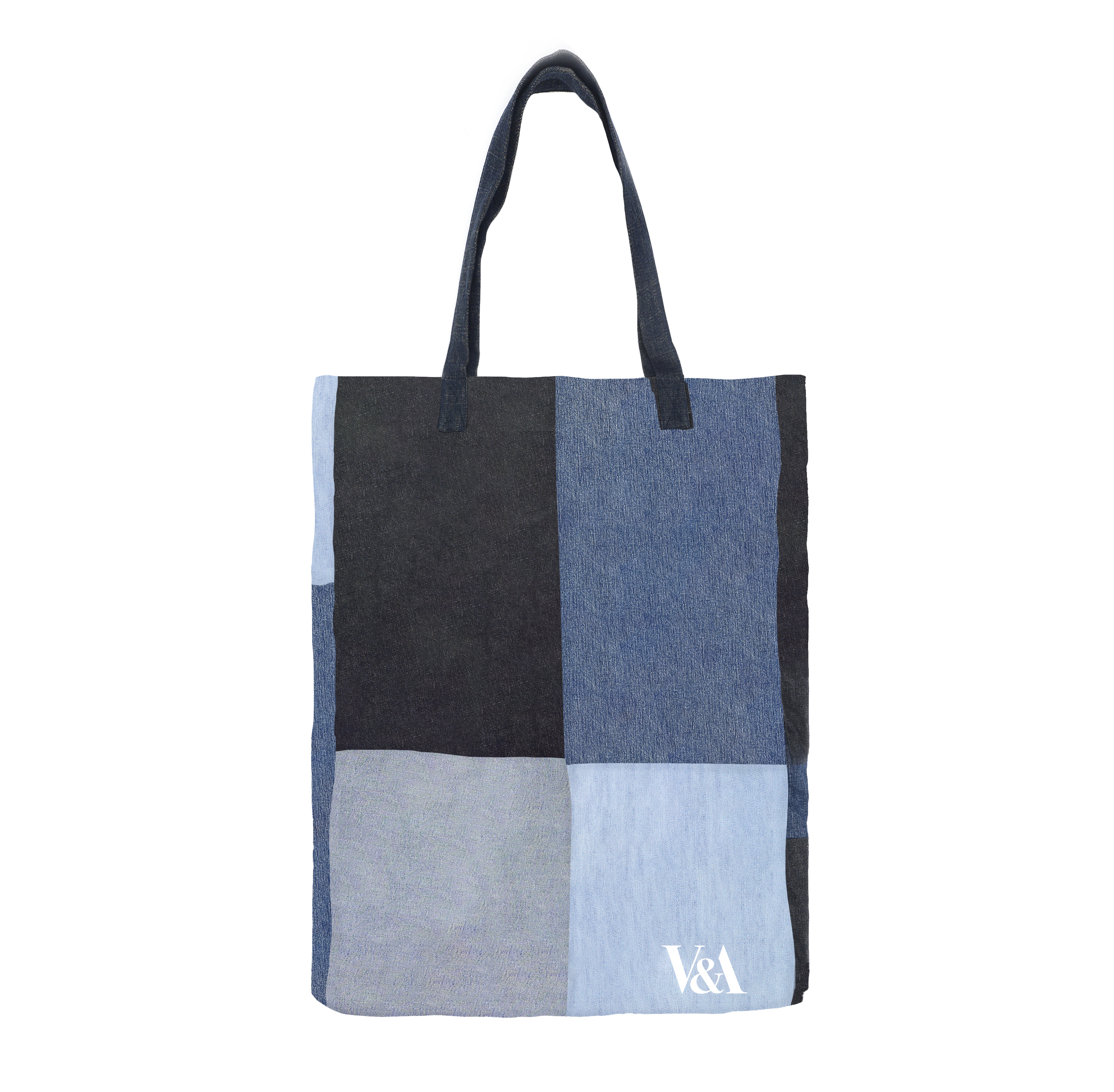 Recycled denim oversized tote bag by The Revival